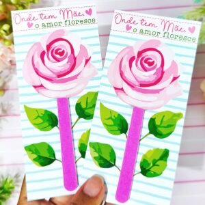 Card Mini Lixa De Unha Dia Das Mães