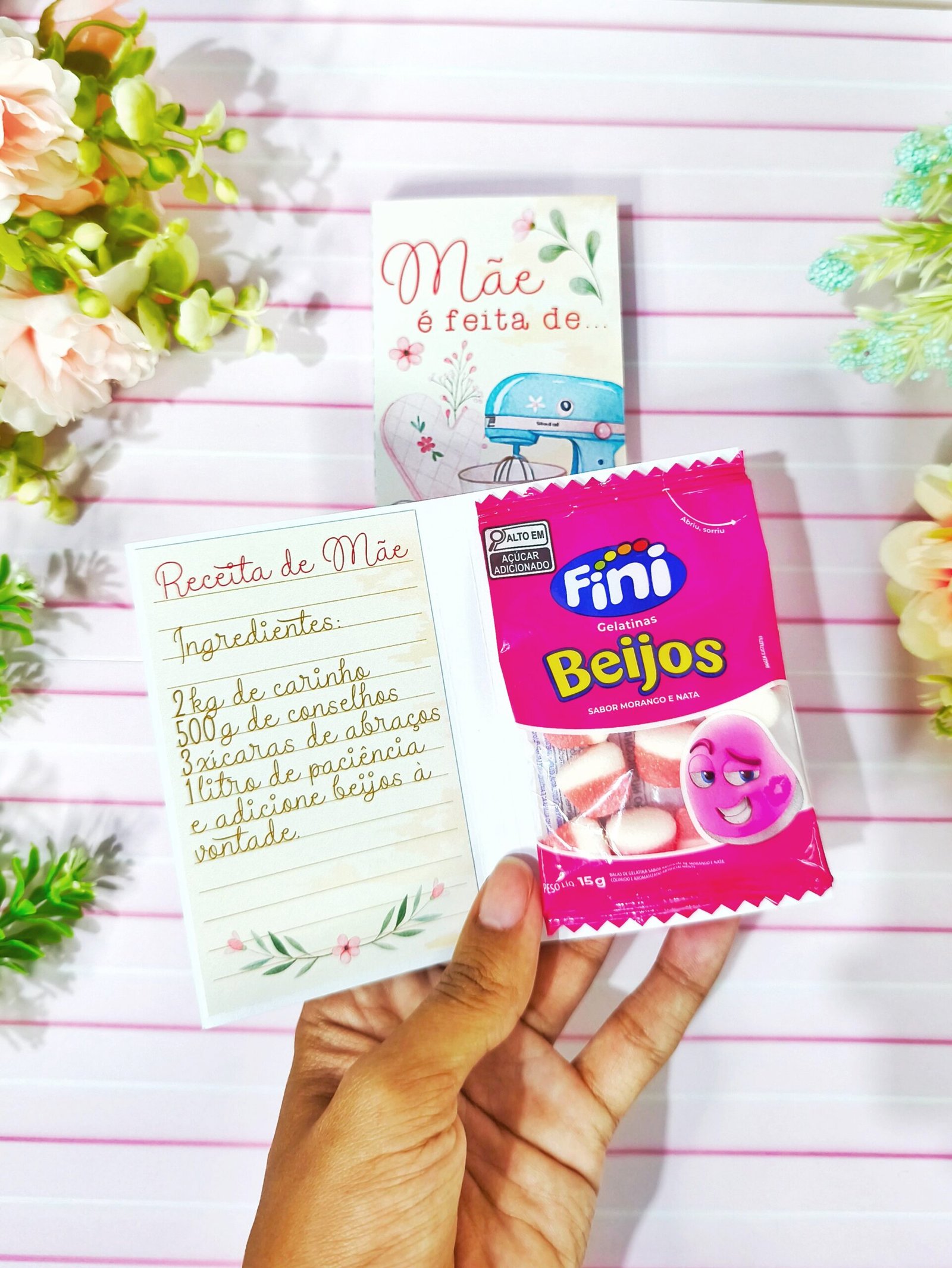 Card Fini Beijos Dia Das Mães