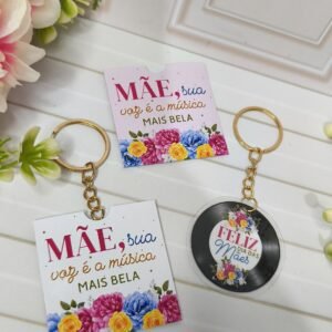 Capa + Chaveiro Disco Dia Das Mães