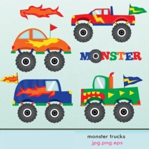 Kit Digital Carrinhos Monster Truck