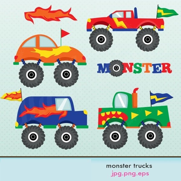 Kit Digital Carrinhos Monster Truck