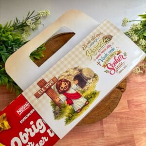 Cinta Caixa De Bombom Páscoa Cristã