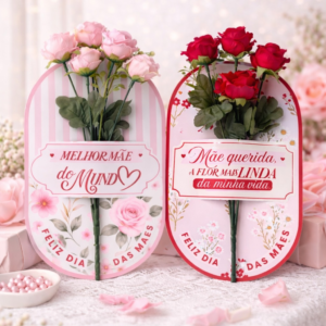 Card Gigante Para Rosa 27X15,5 Dia Das Mães