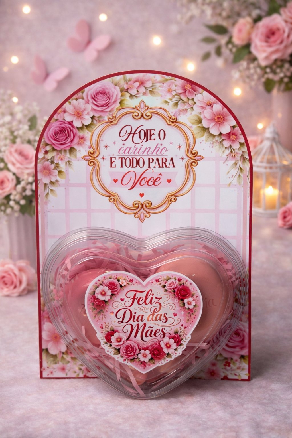 Card Gigante Para Coração Acetato