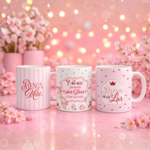 Canecas Sublimação 10X21 Dia Das Mães