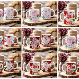Combo Canecas Mãe É Flor Dia Das Mães