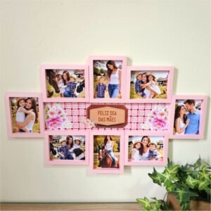 Quadro Com 8 Fotos Grandes Dia Das Mães