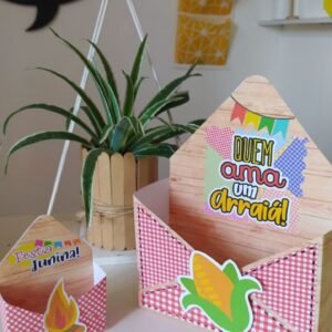 Caixa Envelope Junina