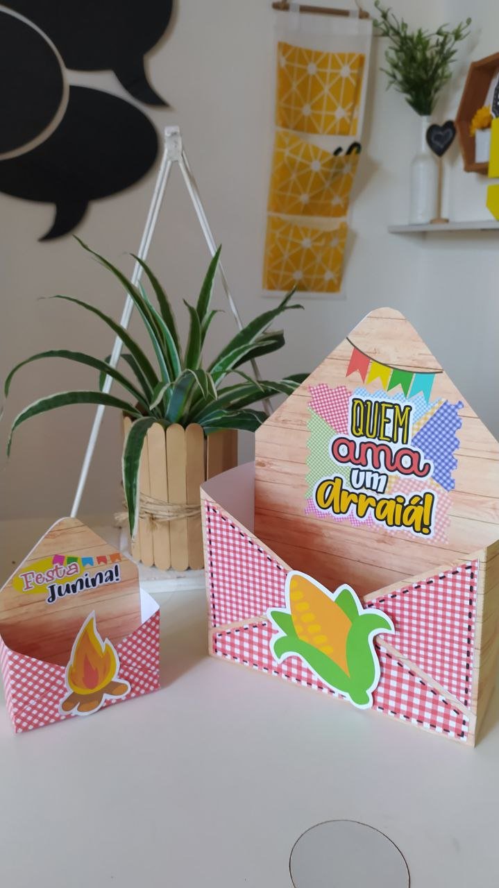 Caixa Envelope Junina