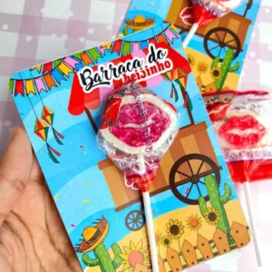 Card Pirulito Barraca Do Beijinho Festa Junina