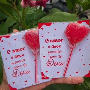 Cartão 1 Pirulito Dia Dos Namorados