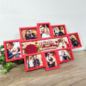 Quadro Com 08 Fotos Garnde Dia Dos Namorados
