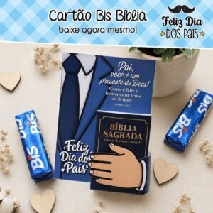 Cartão Bis Bíblia Dia Dos Pais