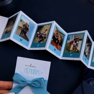 Mini Albúm Sanfonado Com Fotos Em Pdf- Dia Dos Pais