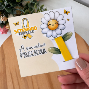 Cartão Lixa Setembro Amarelo