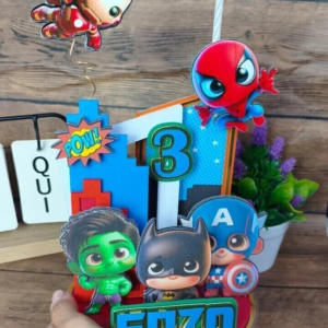 Topo Vela 3D  Vingadores Baby