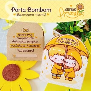 Porta Bombom Setembro Amarelo