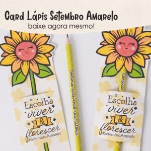 Card Lápis Setembro Amarelo