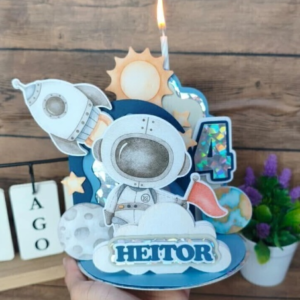 Topo Vela 3D Astronauta