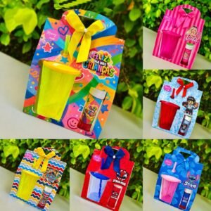 Kit Digital Caixa Sacolinha Copo Twister E Bolha De Sabão