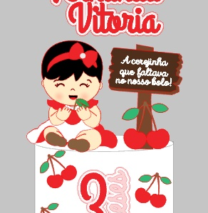 Topo Baby Cerejinha